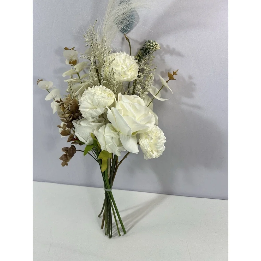 Artificial Hydrangea Bouquet for Home Decor Cream